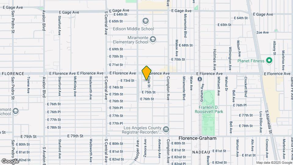 7307 Elsie St Map and Location Details