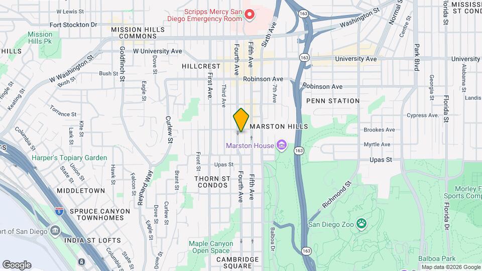 3575 Fourth Ave Map and Location Details