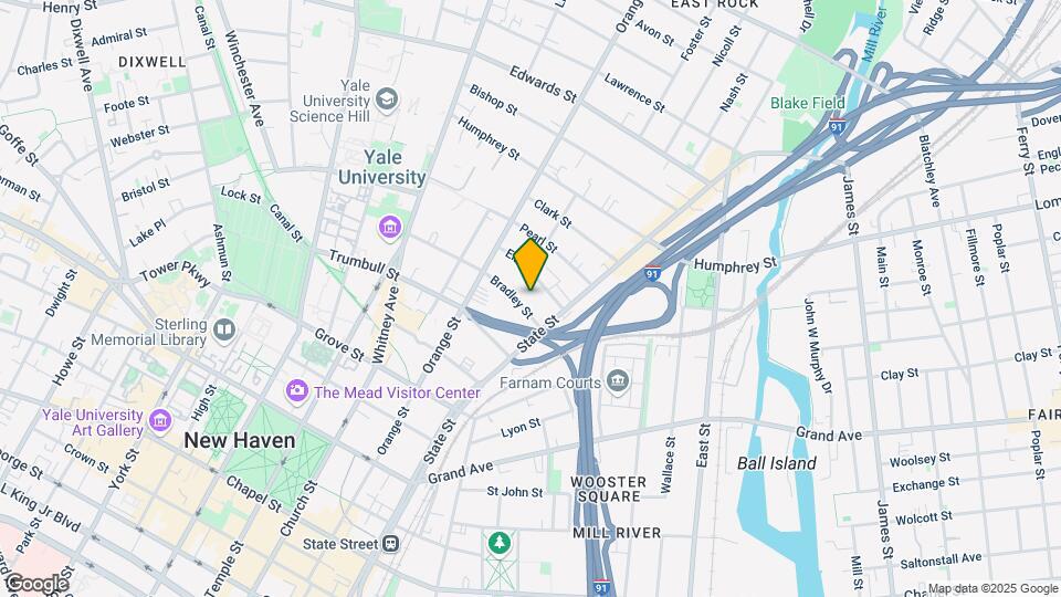 151 1/2 Bradley St, Unit 1st Floor Map and Location Details