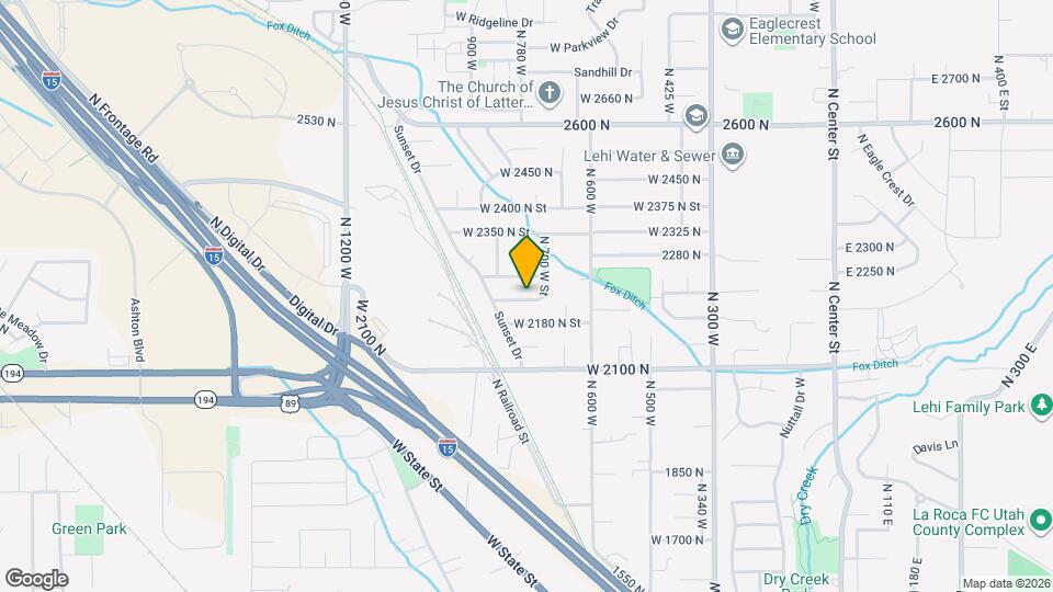 734 W 2220 N Map and Location Details