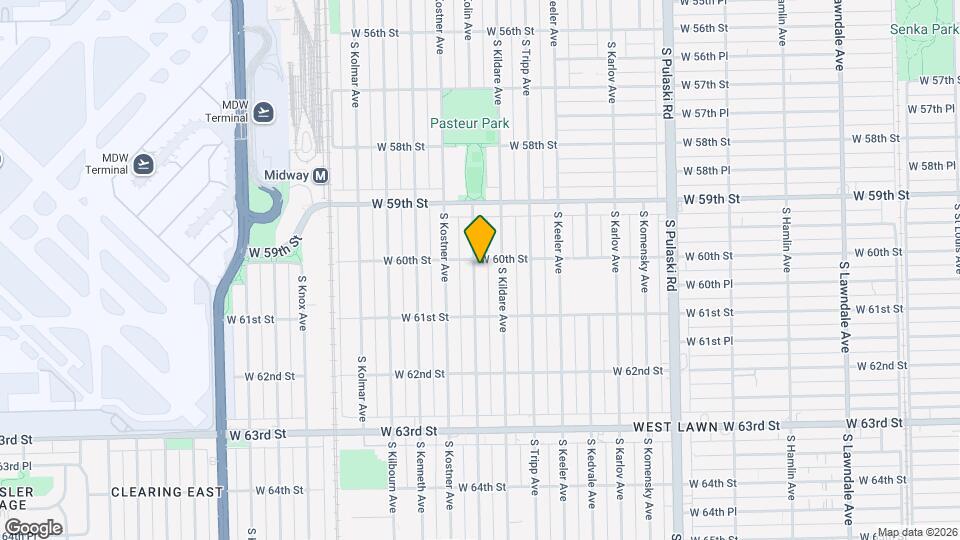 6009 S Kolin Ave Map and Location Details