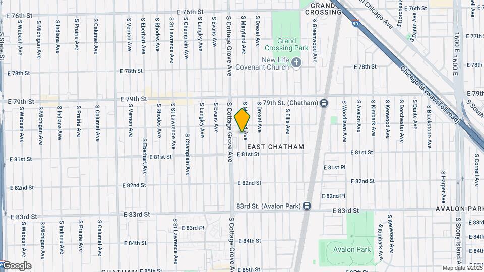 8020 S Maryland Ave Map and Location Details