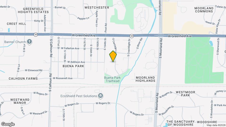 1593 S Carriage Ln Map and Location Details