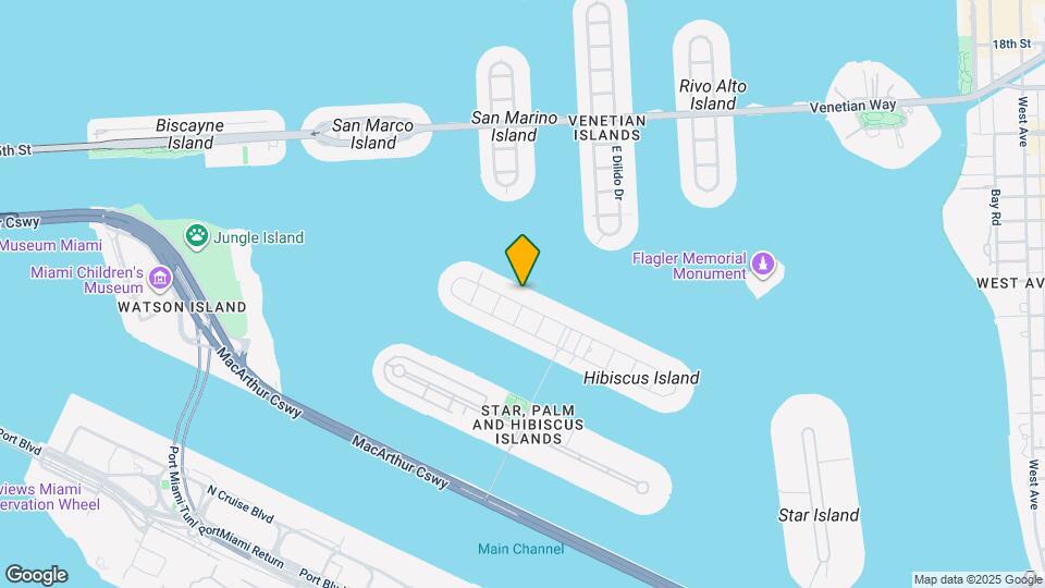 305 N Hibiscus Dr Mapa y Detalles de la Ubicación