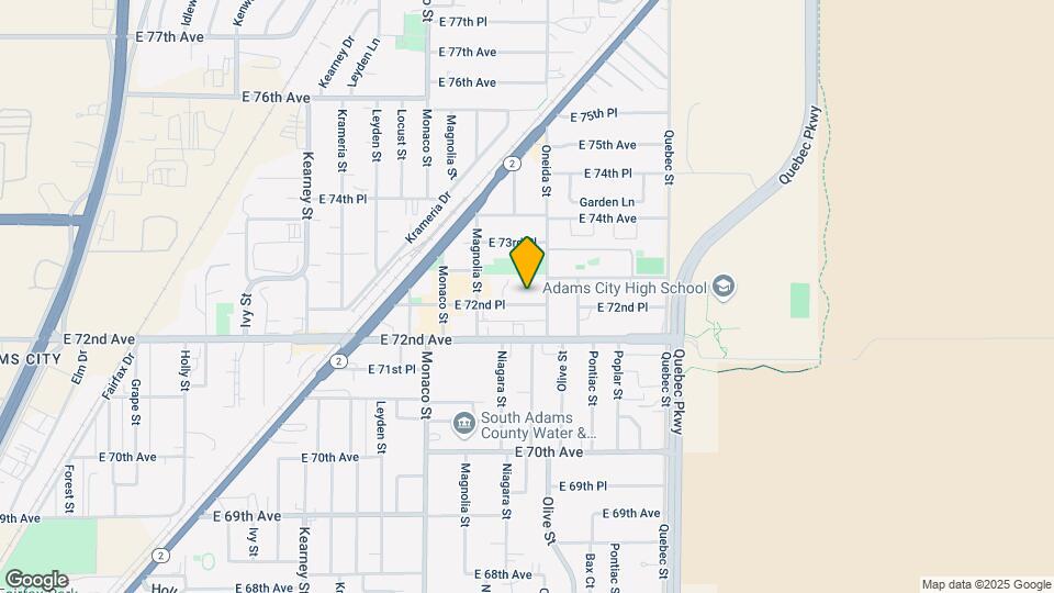 6751 E 72nd Pl Map and Location Details