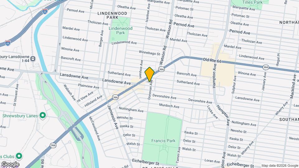 4421 Donovan Ave Map and Location Details