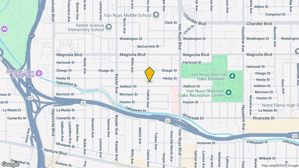 14657 Addison St Map and Location Details