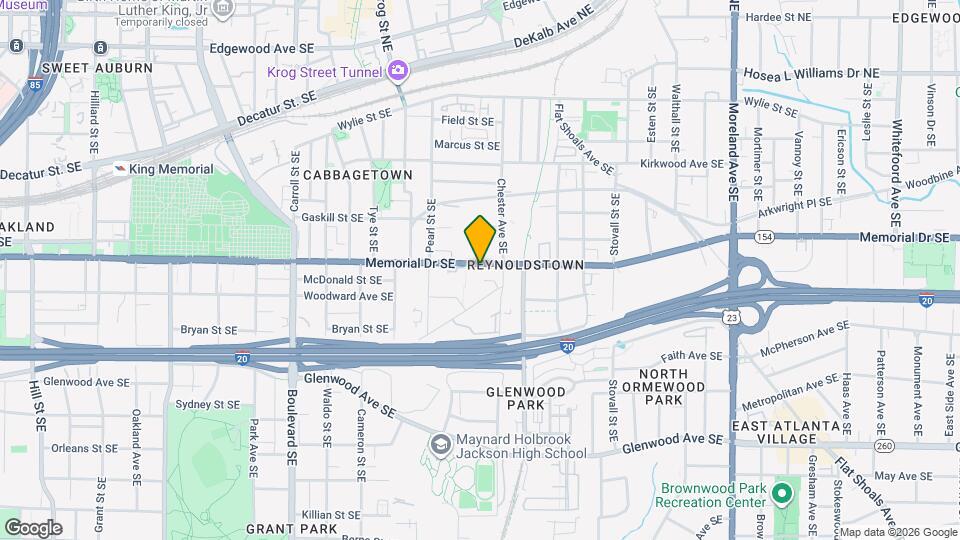 841 Memorial Dr SE Map and Location Details