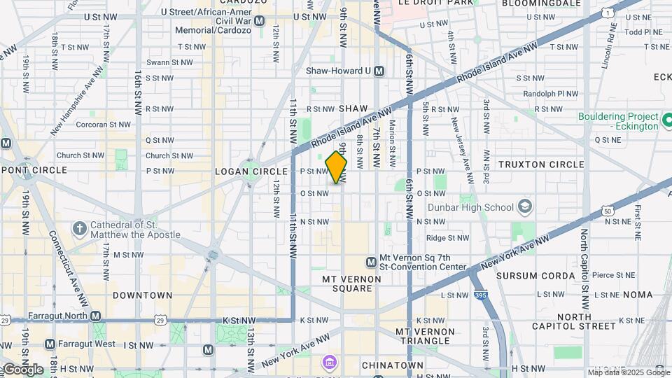 909 O St NW Map and Location Details