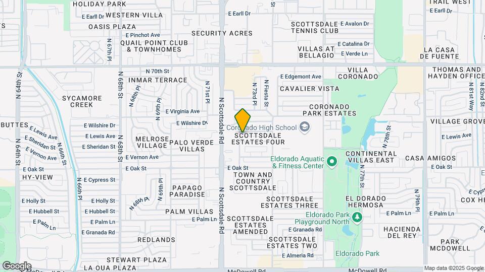 2509 N 72nd Pl Map and Location Details