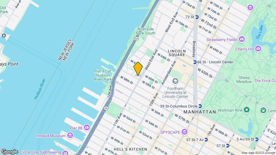 1 W End Ave, Unit 28C Mapa y Detalles de la Ubicación