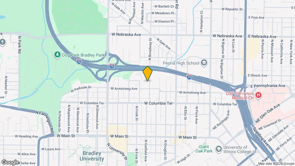 1415 N Broadway St Mapa y Detalles de la Ubicación