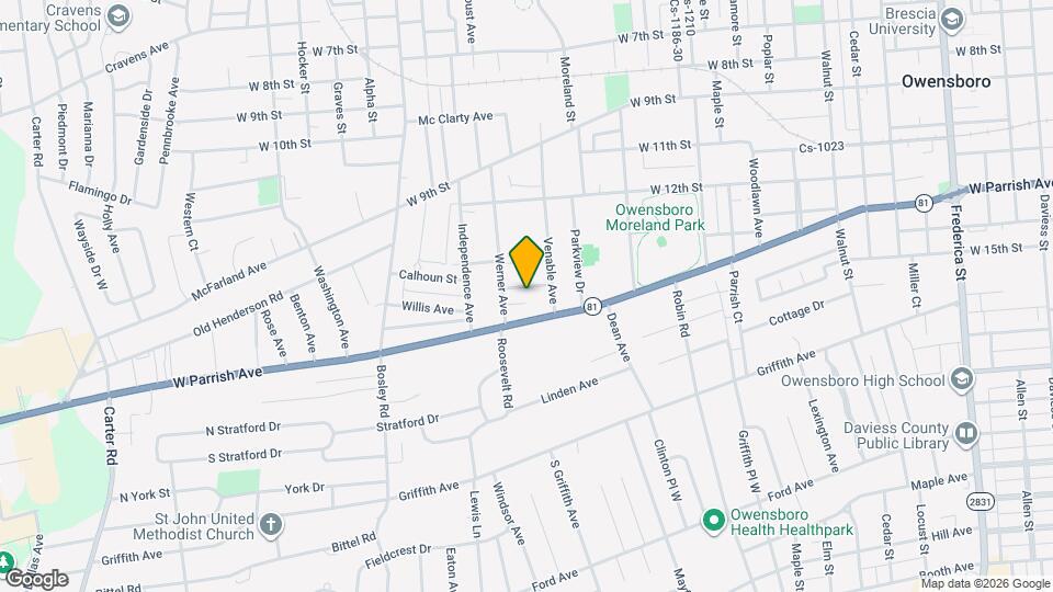 1624 Mayo Ave Map and Location Details