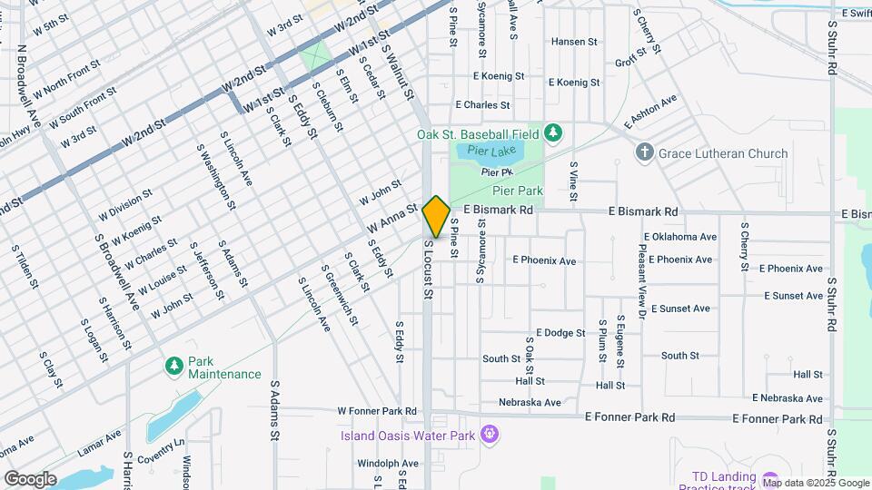 809 1/2 S Locust St Map and Location Details