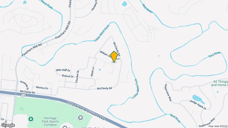 1109 Gunpoint Dr Map and Location Details