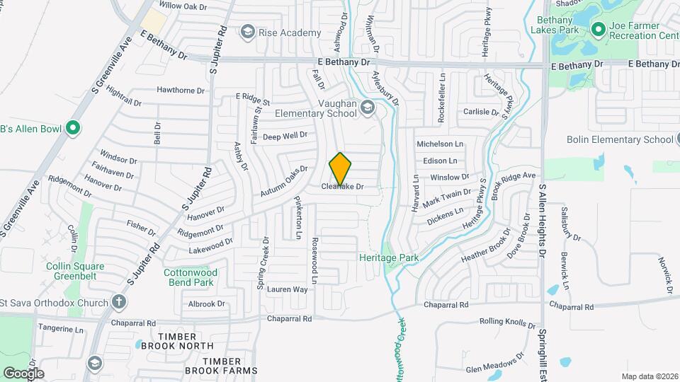 814 Clearlake Dr Map and Location Details