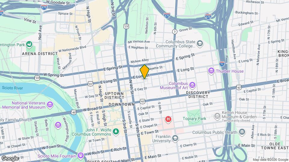 100 N 5th St Mapa y Detalles de la Ubicación