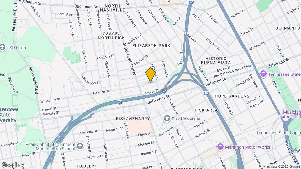 1715 Heiman St Map and Location Details