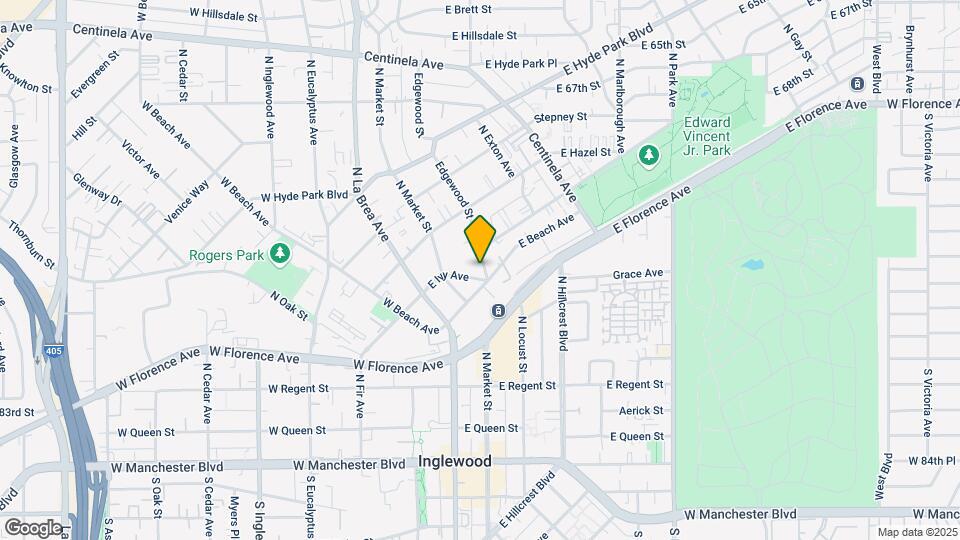 405 N Edgewood St Mapa y Detalles de la Ubicación