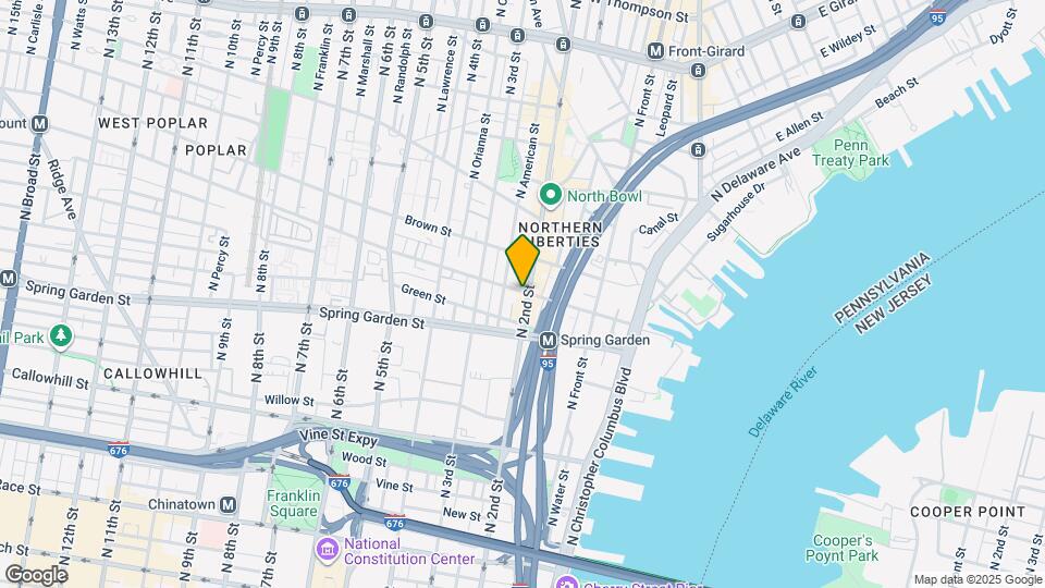 632 N 2nd St, Unit 2F Map and Location Details