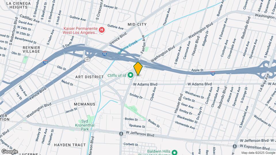 2536 S Genesee Ave Mapa y Detalles de la Ubicación