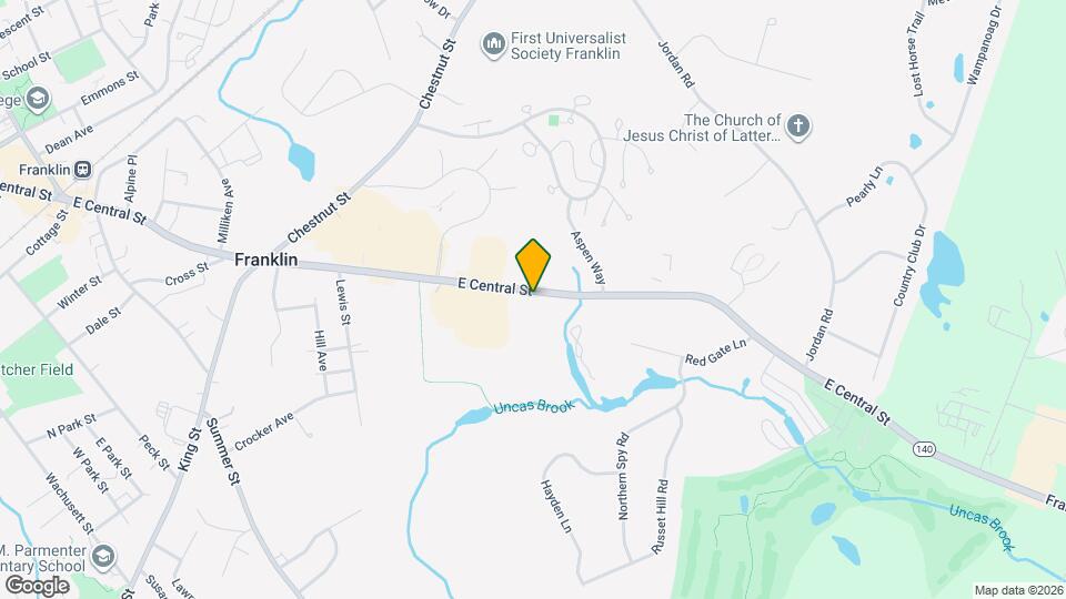 414 E Central St Map and Location Details