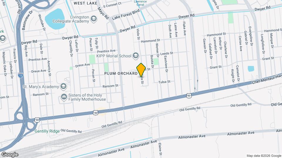 4536 Viola St Map and Location Details