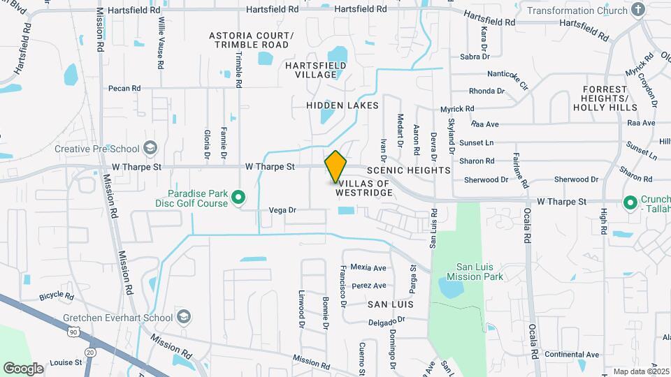 1812 Falconcrest St Map and Location Details