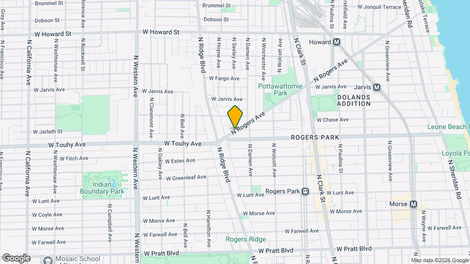 7227 N Rogers Ave Map and Location Details