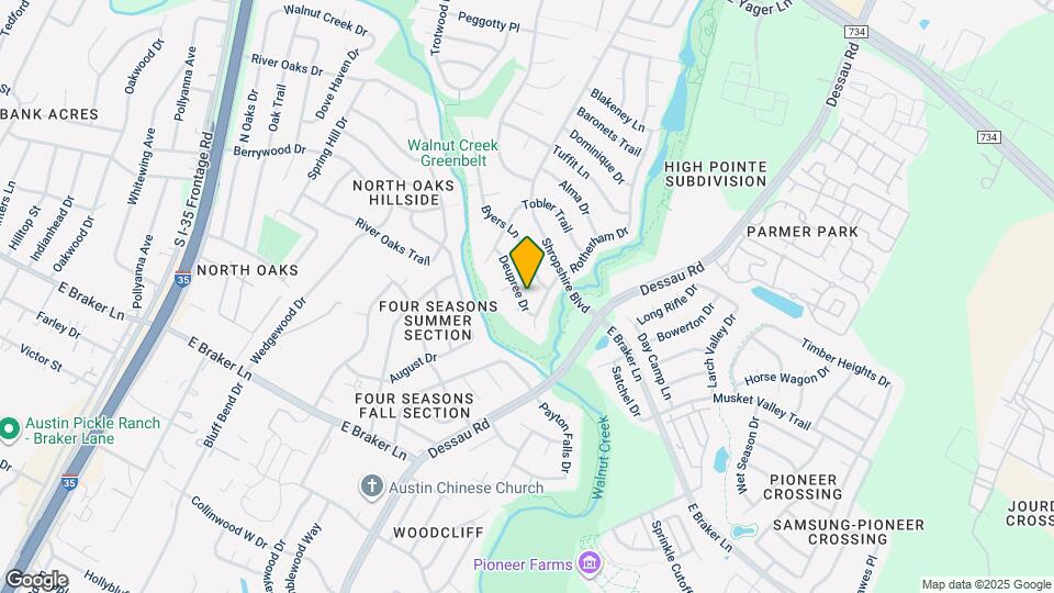 1404 Deupree Dr Map and Location Details