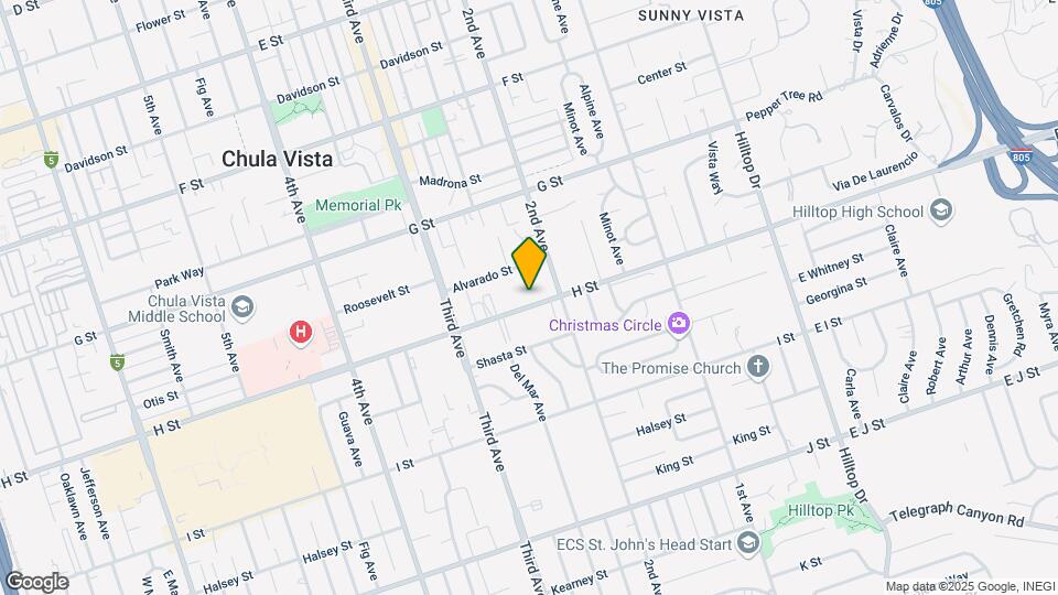 231 H St Mapa y Detalles de la Ubicación