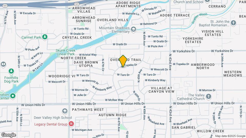 4567 W Topeka Dr Map and Location Details