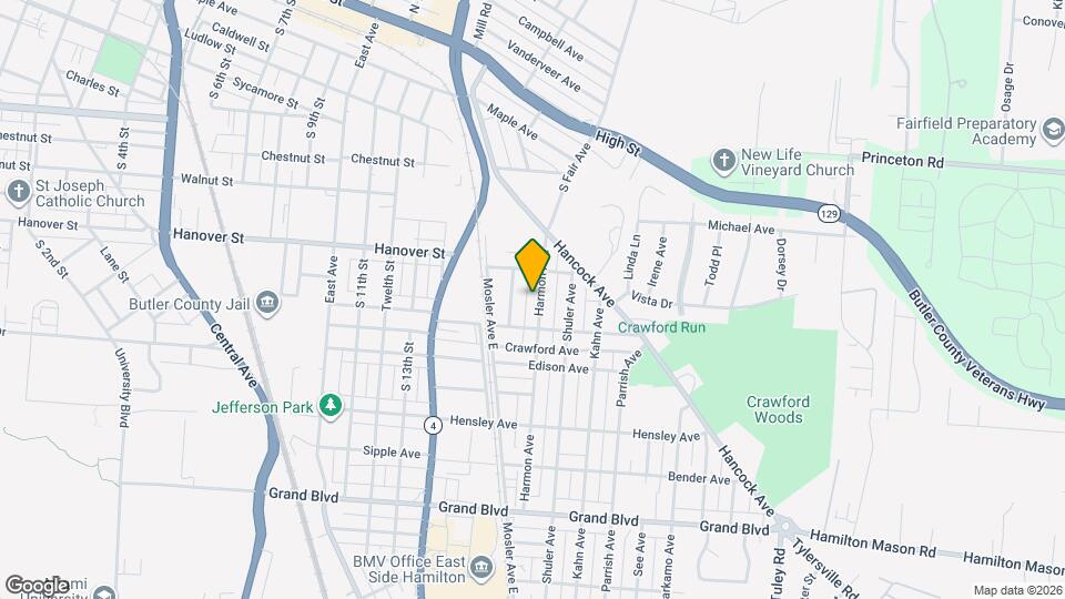 969 Harmon Ave Map and Location Details