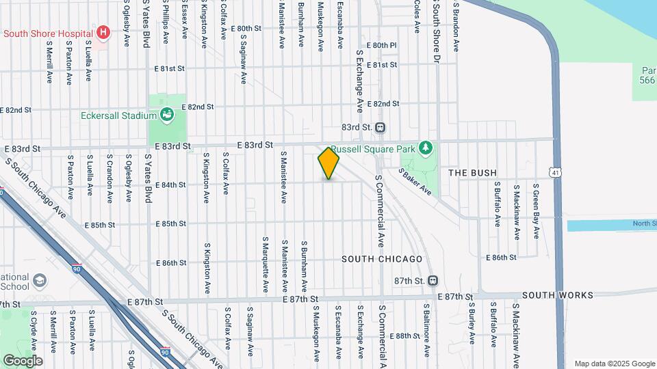 8401 S Muskegon Ave Map and Location Details