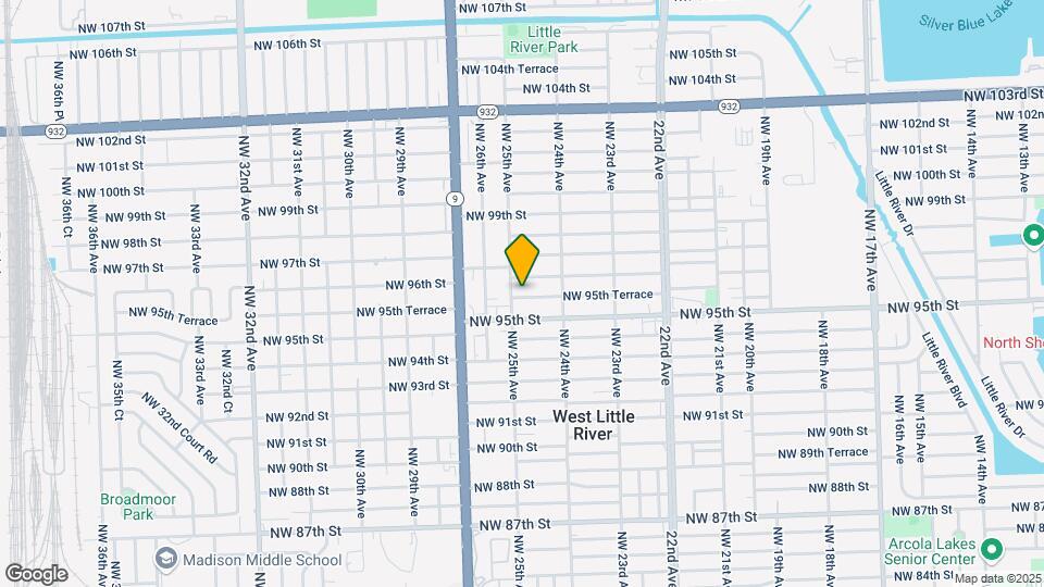 2475 NW 95th Terrace Map and Location Details
