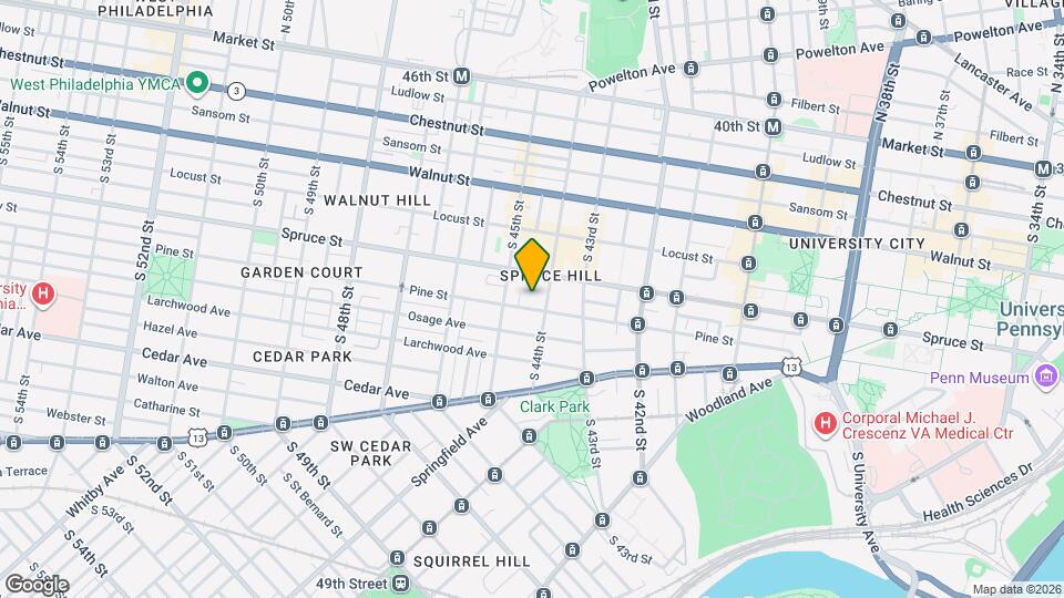 4411 Pine St Map and Location Details