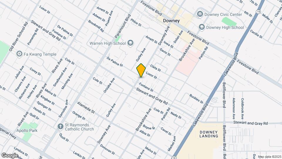 11816 Downey Ave Map and Location Details