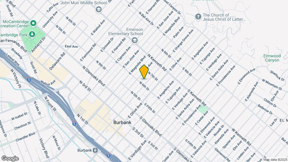 611 E Orange Grove Mapa y Detalles de la Ubicación