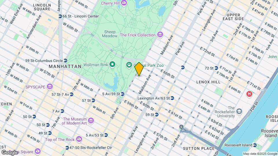 3 E 63rd St Map and Location Details