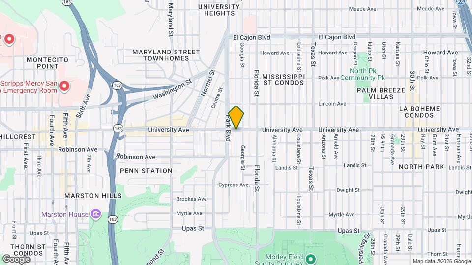 1827 University Ave Map and Location Details