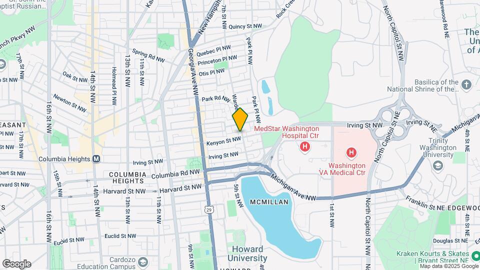3206 Warder St NW Map and Location Details