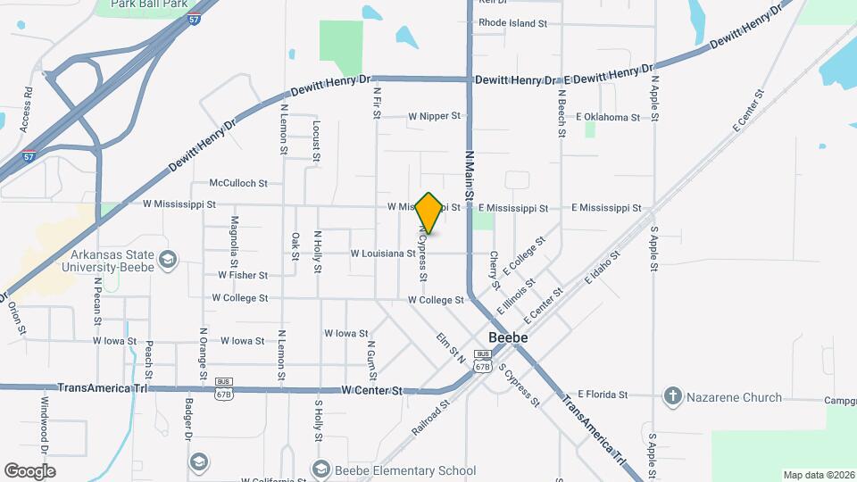 704 N Cypress St Map and Location Details