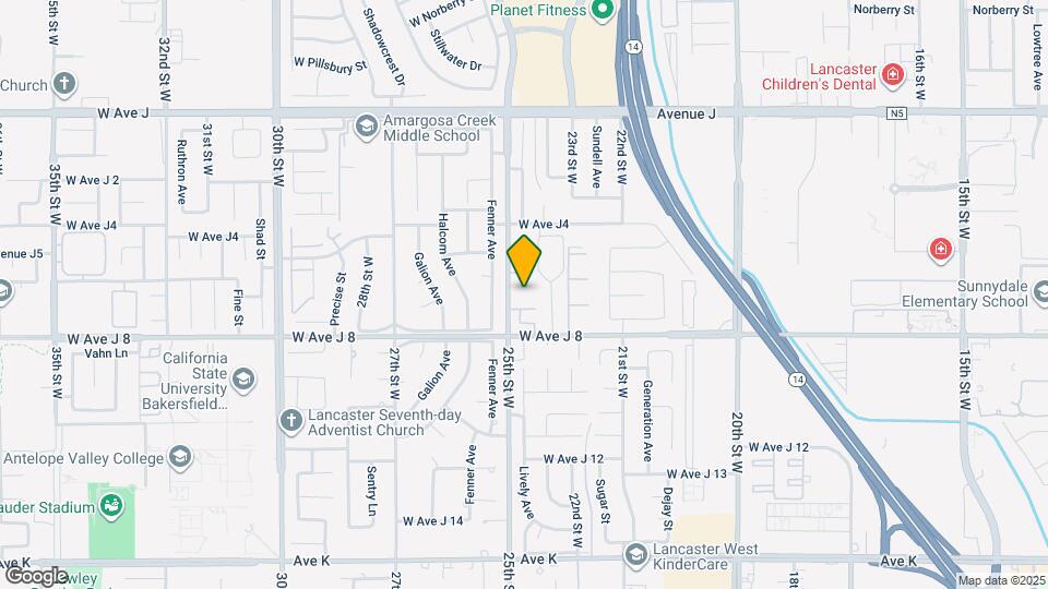 44036 25th St W Map and Location Details