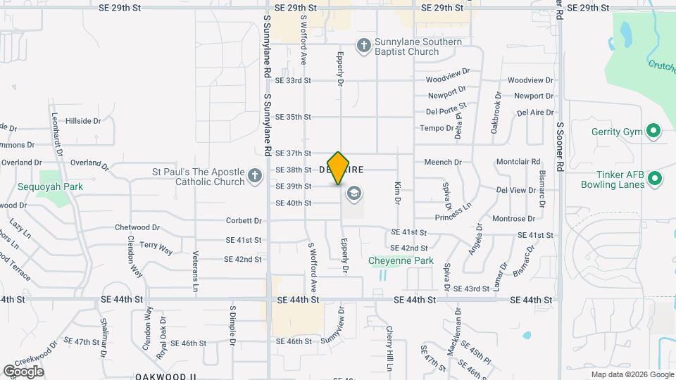 4432 SE 39th St Map and Location Details