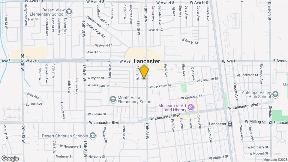 45025 10th St W Map and Location Details