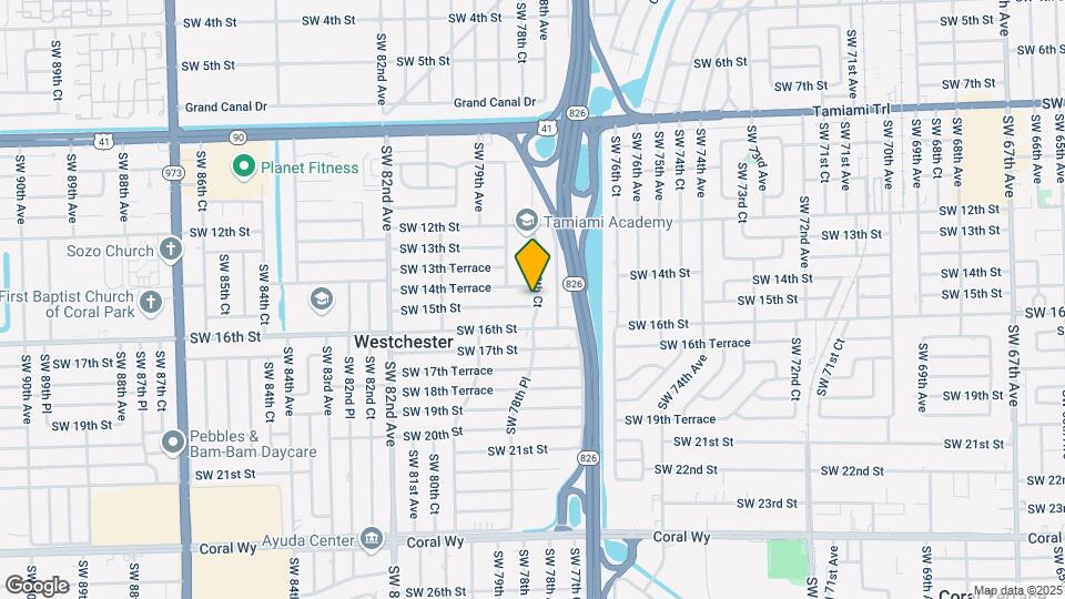 7831 SW 15th St Map and Location Details