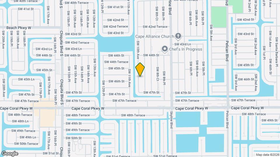 3 bedroom 2 bathroom single family home Map and Location Details