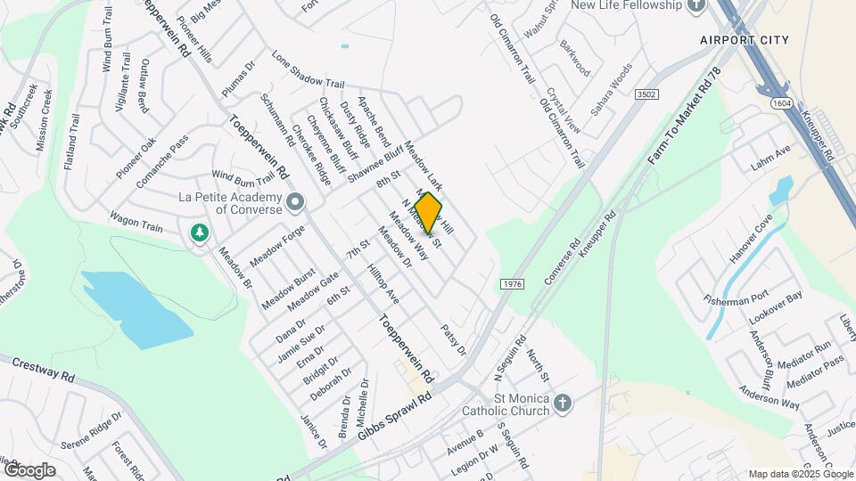 121 N Meadow St Map and Location Details