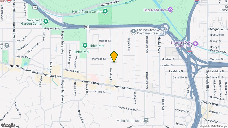4928 Woodley Ave Mapa y Detalles de la Ubicación