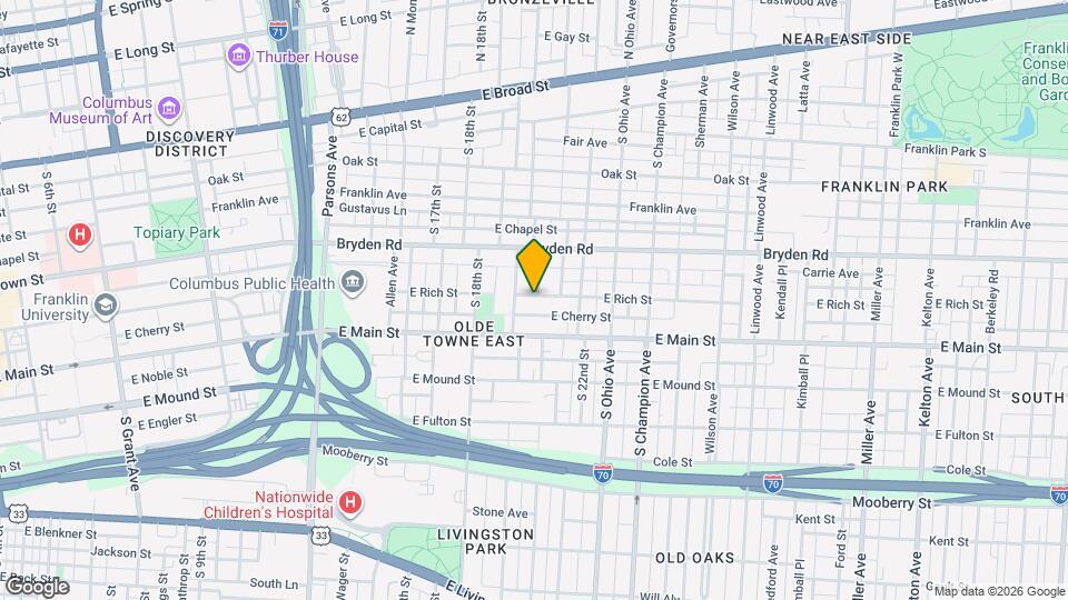 965 E Rich St Map and Location Details